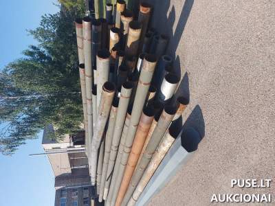 Juodojo metalo laužo aukcionas Kaune - kontaktinio tinklo atramos nuo 26220 EUR