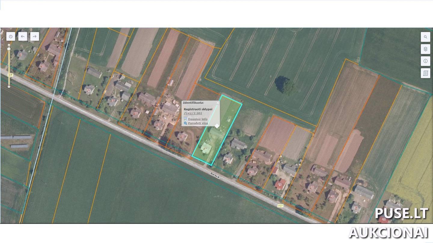 Žemės sklypas Sklypai Beržų g. 22, 82281 Valatkoniai, Baisogalos sen., Radviliškio r. sav. 1