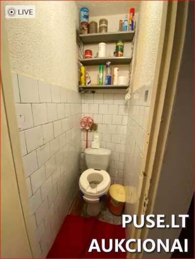 1/2 dalis 50.8 kv.m. buto Panevėžyje, Beržų g. 51, pradinė kaina 14550 EUR