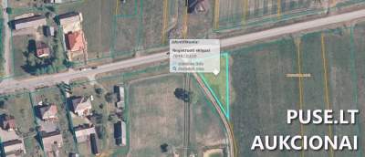 Žemės sklypas Telšių rajone, Nevarėnuose, Liepų g. 64, pradinė kaina 1200 EUR