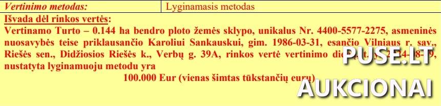 Žemės sklypas Sklypai Verbų g. 29A, 14260 Didžioji Riešė, Riešės sen., Vilniaus r. sav. 2
