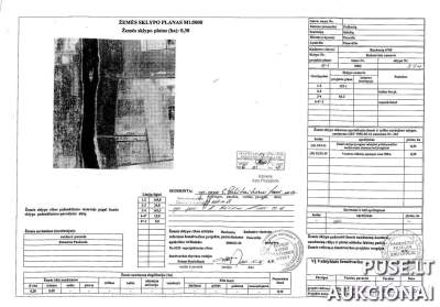 Parduodamas 0.30 ha žemės ūkio paskirties sklypas Pasvalio r. sav., Puškonių k., pradinė kaina 906 EUR