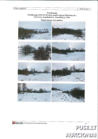 Žemės sklypo 1/2 dalis Elektrėnų savivaldybėje, Lapiakalnio kaime, 4320 EUR pradinė kaina