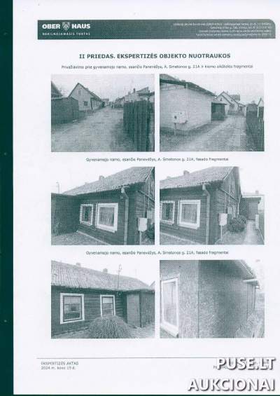 Gyvenamojo namo dalis Panevėžyje, A. Smetonos g. 21A, pradinė kaina 5280 EUR