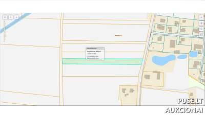 Žemės ūkio paskirties žemės sklypo dalis Raseinių rajone, Mirklių kaime, pradinė kaina 136 EUR