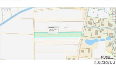 Žemės ūkio paskirties sklypo dalis Raseinių rajone, Mirklių kaime, pradinė kaina 170 EUR