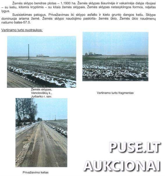 Žemės sklypas Sklypai Vencloviškiai, Skirsnemunės sen., Jurbarko r. sav. 1