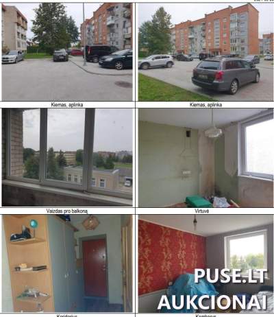 3 kambarių butas su rūsiu Šilutėje, Vytauto g. 29-31, 32960 EUR - Antstolio aukcionas