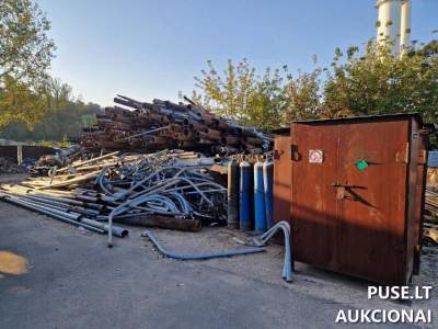 Juodojo metalo laužo aukcionas Vilniuje, pradinė kaina 16800 EUR - Atramos, spintos