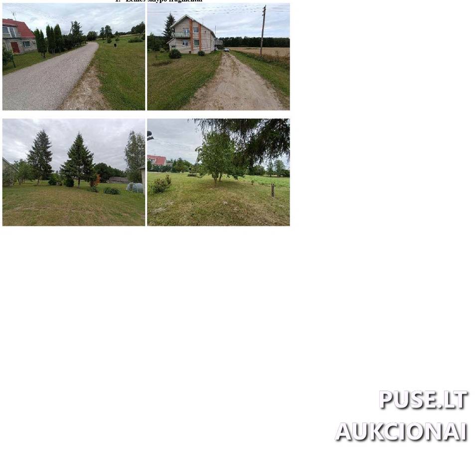 Žemės sklypas Sklypai Ežero g. 54, 70309 Paežeriai, Pilviškių sen., Vilkaviškio r. sav. 1