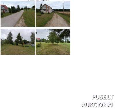 Žemės sklypas Vilkaviškio r. Paežerių k. Ežero g. 54, pradinė kaina 30240 EUR