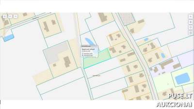 Žemės ūkio paskirties sklypo 1/4 dalis Radviliškio r. Kairėnų k. aukcionas, pradinė kaina 195 EUR