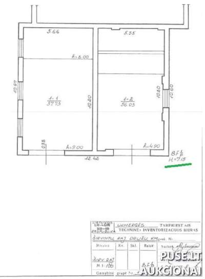 Sandėlis Širvintų rajone, Družų kaime, 137 kv.m parduodamas aukcione nuo 1406 EUR