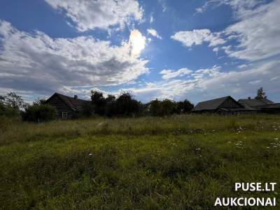 Žemės sklypas su apleistu namu Pakruojo rajone, Bališkiuose, pradinė kaina 2800 EUR