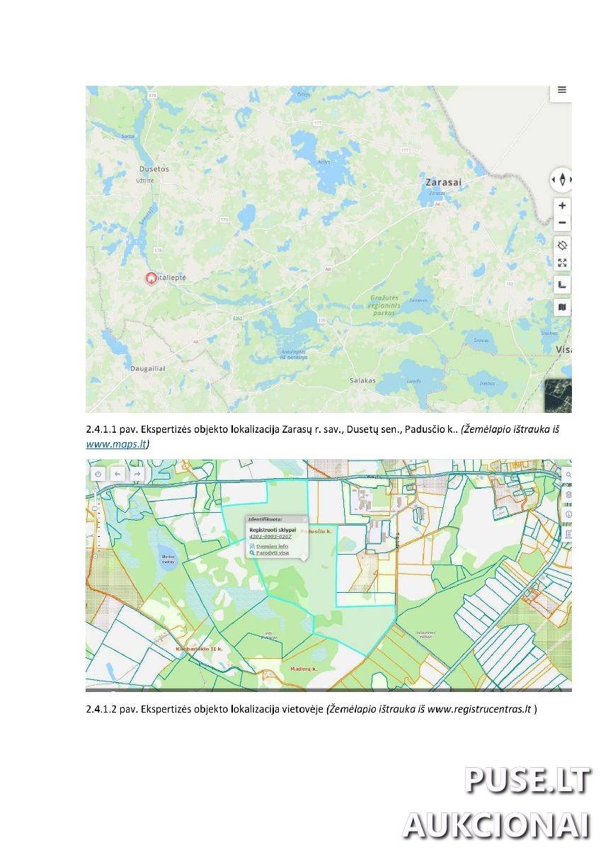 Žemės sklypas Sklypai Padustis, Antalieptės sen., Zarasų r. sav. 2