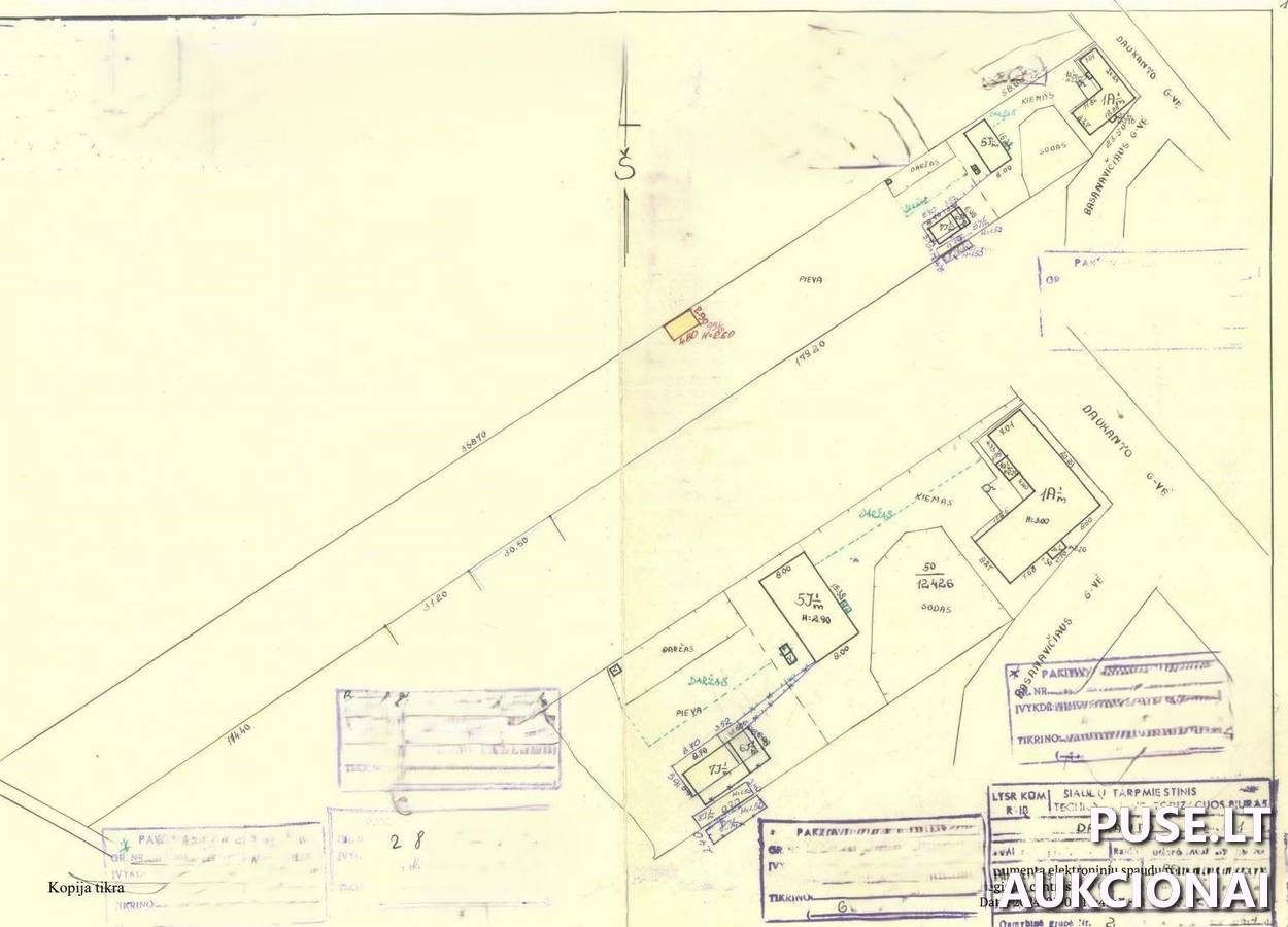 Gyvenamasis namas Pastatai S. Daukanto g. 1, 82114 Radviliškis, Radviliškio miesto sen., Radviliškio r. sav. 1