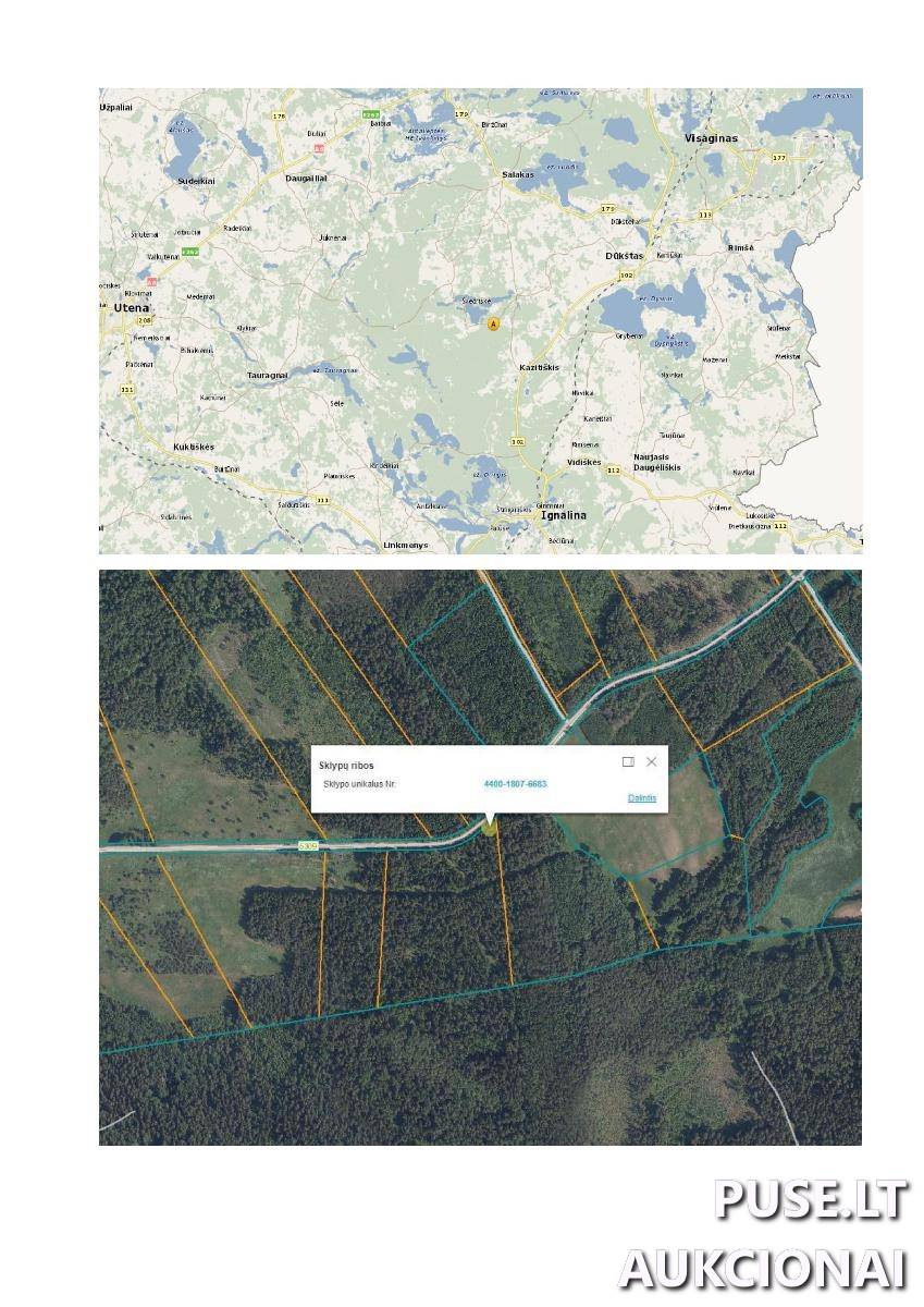 Žemės sklypas Sklypai Garbšiai, Kazitiškio sen., Ignalinos r. sav. 1