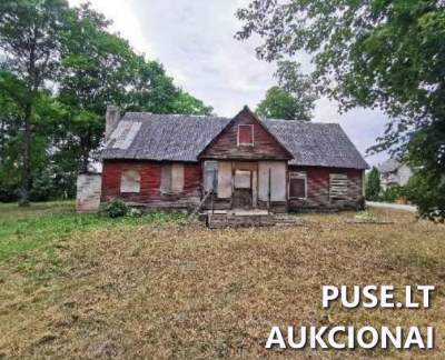 Gyvenamasis namas Rokiškio r. Skemų k. su 4 kambariais 1974 m. statybos, pradinė kaina 1710 EUR