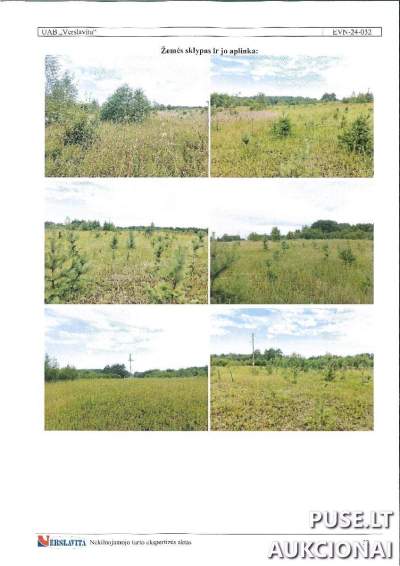 Žemės sklypas Vilniaus rajone, Pakirniukų kaime, pradinė kaina 2800 EUR