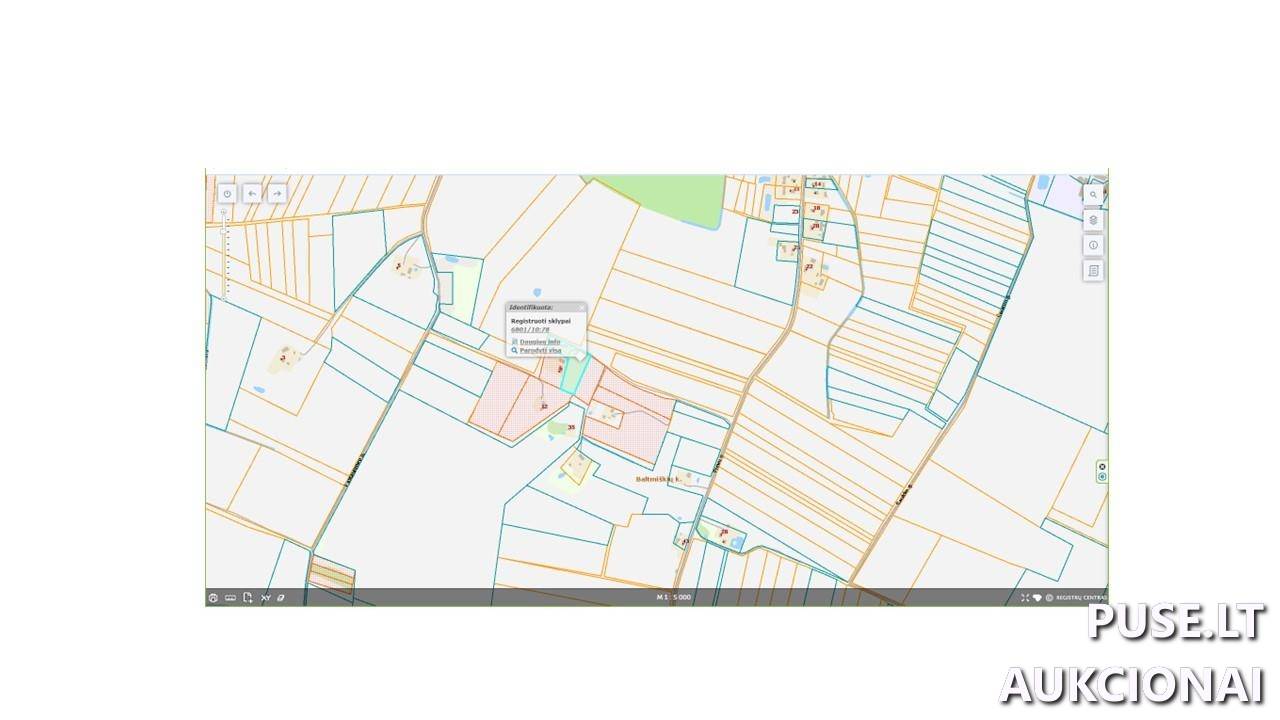 Žemės sklypas Sklypai Baltmiškiai, Šateikių sen., Plungės r. sav. 1