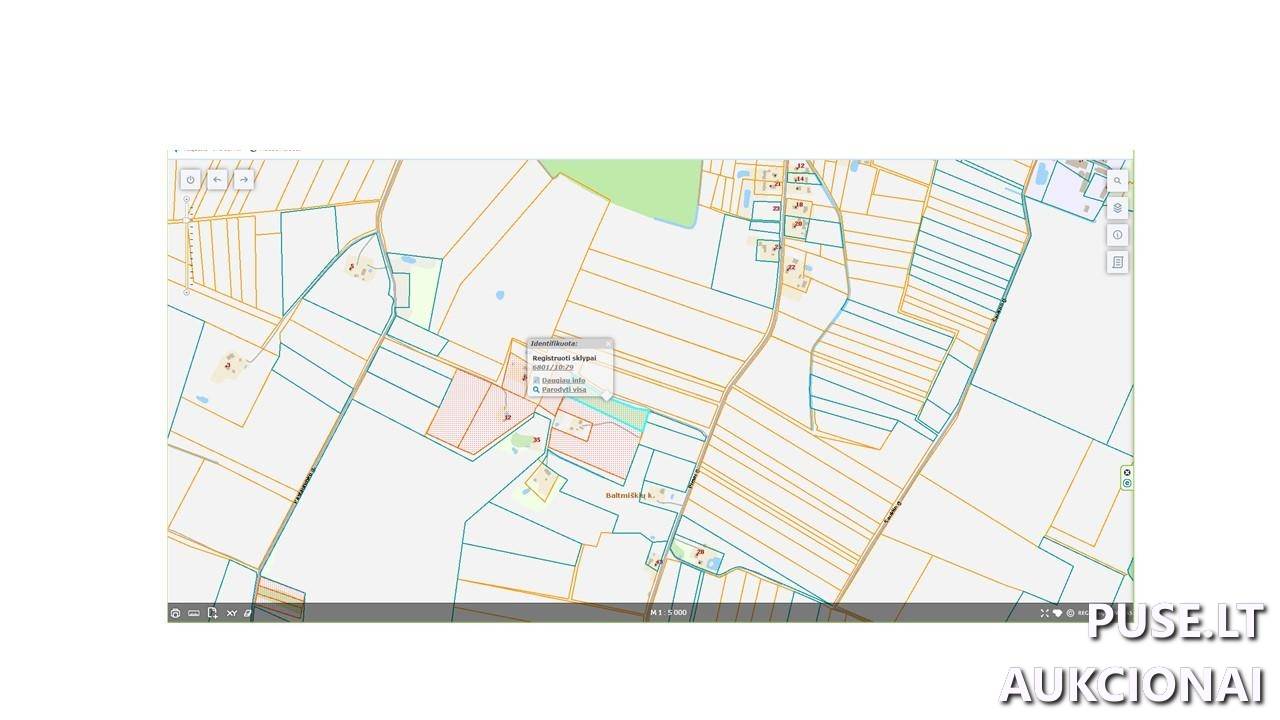 Žemės sklypas Sklypai Baltmiškiai, Šateikių sen., Plungės r. sav. 1