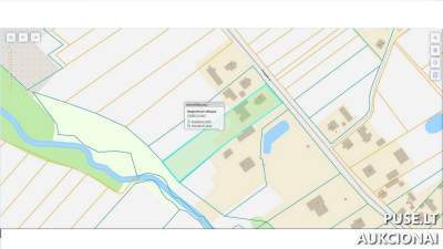 Žemės sklypo dalis Radviliškio r. sav., Sidabravo miestelyje, Pergalės g. 55, pradinė kaina 664 EUR