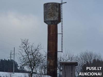 Vandens bokštas Utenos rajone, Bandeliškio vs. 7A, pradinė kaina 41760 EUR - unikalus statinys
