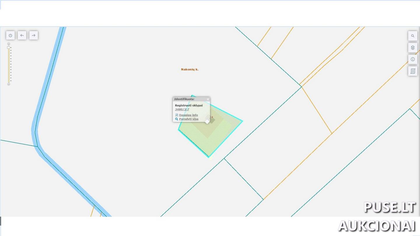 Žemės sklypas Sklypai Uosių g. 24, 29301 Nakonys, Troškūnų sen., Anykščių r. sav. 2