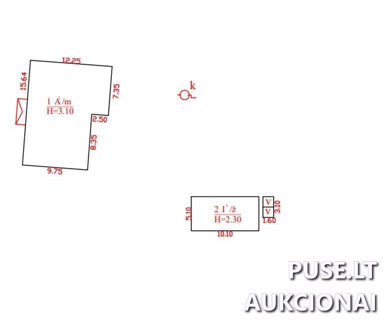 Ūkinis pastatas Pastatai Vytauto g. 23, 98121 Skuodas, Skuodo miesto sen., Skuodo r. sav. 1
