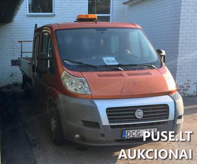 Krovininis automobilis Fiat Ducato 700 EUR pradinė kaina, parduodamas AB "Kelių priežiūra" aukcione