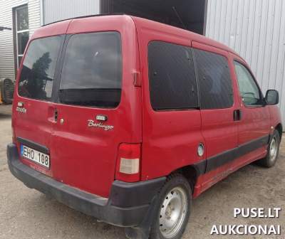 Parduodamas naudotas lengvasis automobilis Citroen Berlingo 1.6HDI X 2009 m. pradinė kaina 250 EUR