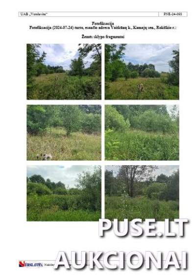 Žemės ūkio paskirties sklypas Rokiškio r. sav., Vaitkūnų k., 0.30 ha, pradinė kaina 840 EUR