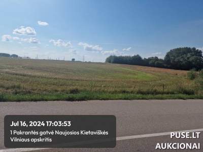 Žemės ūkio paskirties sklypas Elektrėnų savivaldybėje, Naujųjų Kietaviškių kaime, pradinė kaina 4800 EUR