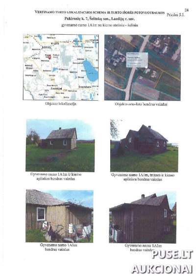 Parduodamas gyvenamasis namas Lazdijų rajone, Pakirsnių k. 7, pradinė kaina 2800 EUR