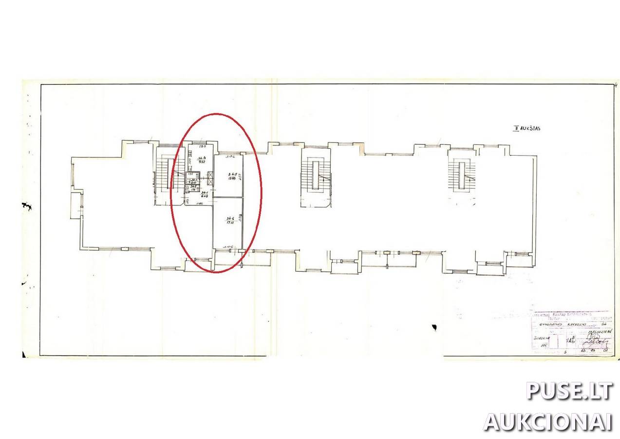 Butas Patalpos/Butai Dainų g. 54, 78276 Šiauliai, Šiaulių m. sav. 3