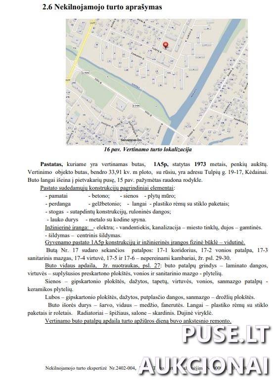 Butas Patalpos/Butai Tulpių g. 19, 57195 Kėdainiai, Kėdainių miesto sen., Kėdainių r. sav. 1