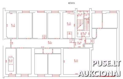 Administracinės patalpos Vilniuje, Algirdo g. 31, su 17.54 kv.m. plotu, pradinė kaina 29802 EUR