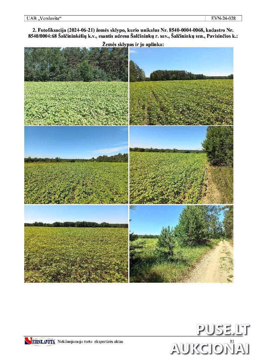 Žemės sklypas Sklypai Pavisinčia, Šalčininkų sen., Šalčininkų r. sav. 1