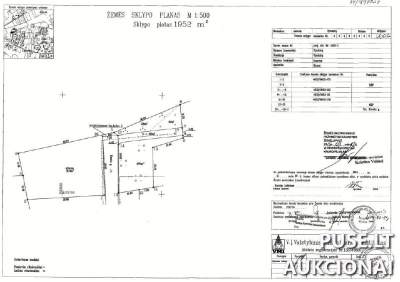 Parduodamas 100% priklausantis žemės sklypas Jonavos r. sav., Upninkų k. su asfaltuotu privažiavimu, pradinė kaina 720 EUR