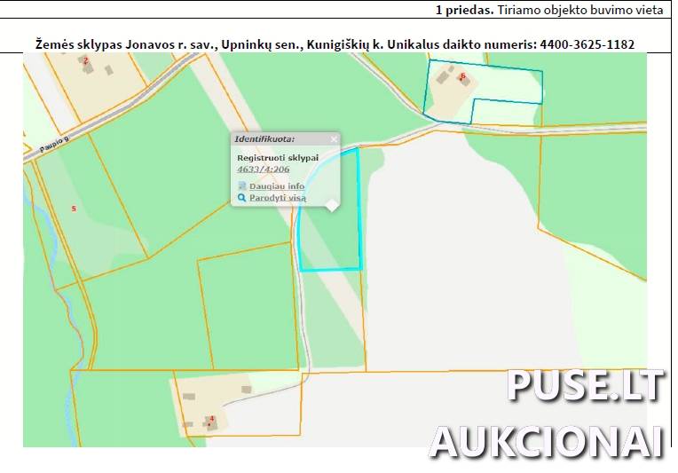 Žemės sklypas Sklypai Kunigiškiai, Upninkų sen., Jonavos r. sav. 2