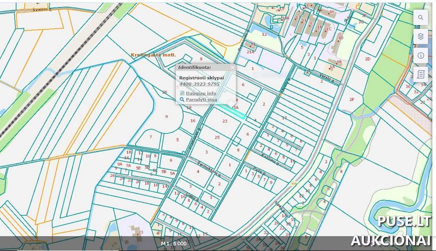 Žemės sklypas Sklypai Pramonės g. 23A, 96336 Kretingalė, Kretingalės sen., Klaipėdos r. sav. 1