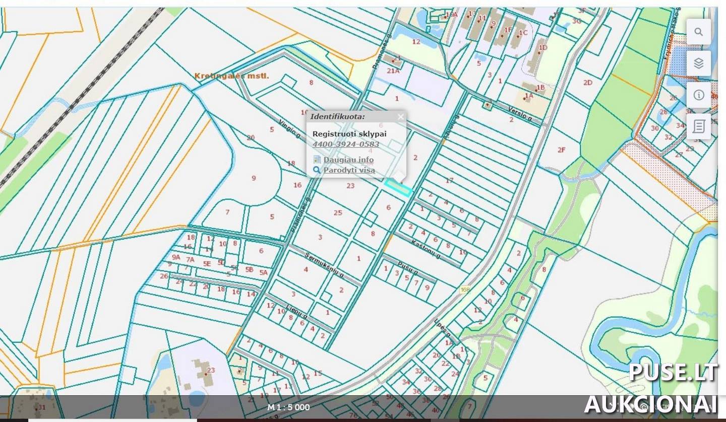 Žemės sklypas Sklypai Ąžuolų g. 4, 96336 Kretingalė, Kretingalės sen., Klaipėdos r. sav. 1