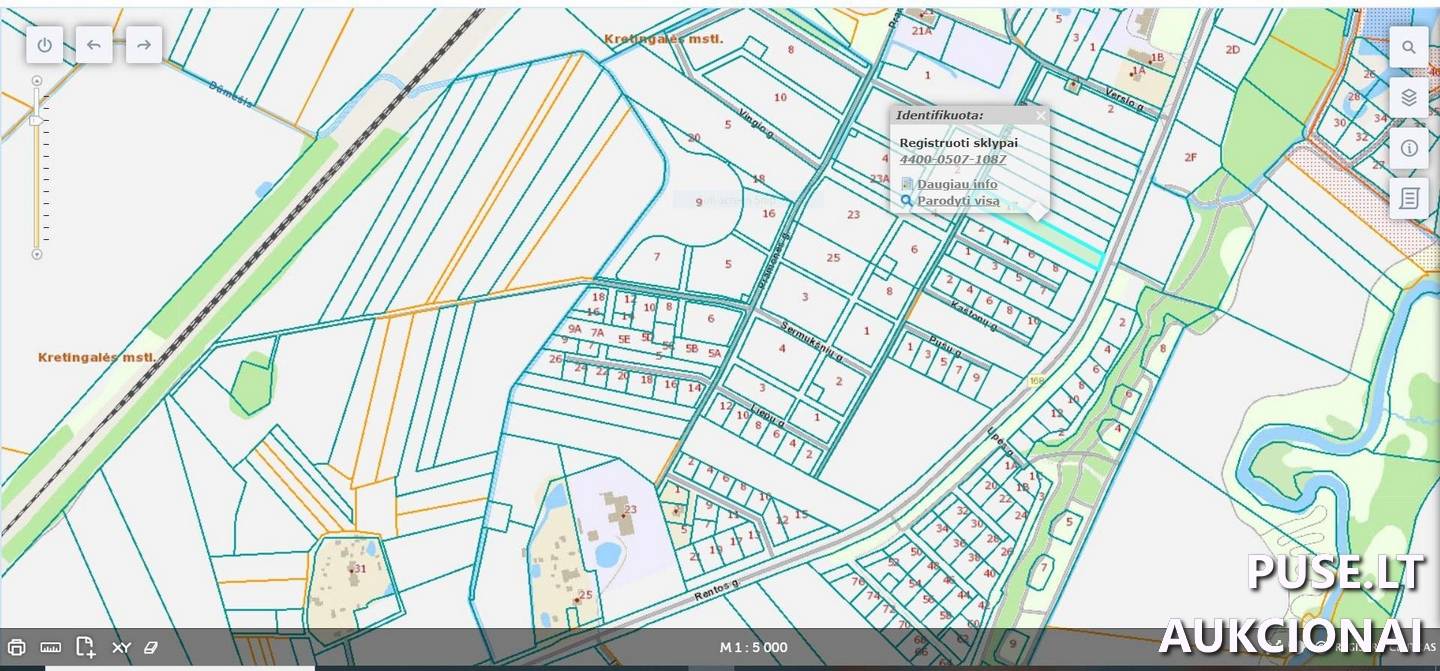 Žemės sklypas Sklypai Ąžuolų g. 17, 96336 Kretingalė, Kretingalės sen., Klaipėdos r. sav. 1