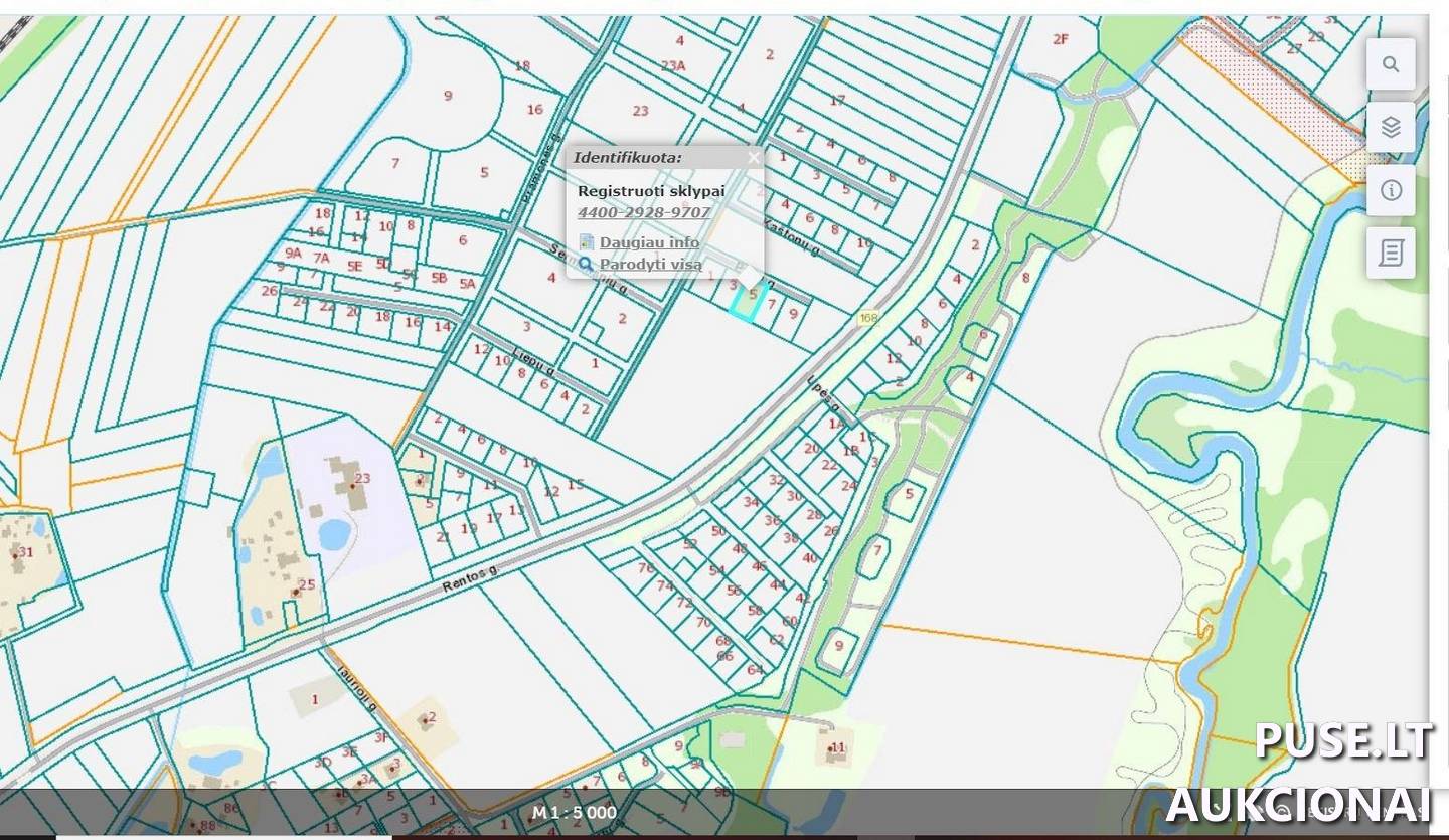 Žemės sklypas Sklypai Pušų g. 5, 96336 Kretingalė, Kretingalės sen., Klaipėdos r. sav. 1