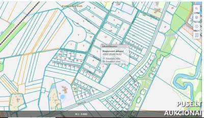 Žemės sklypas Kretingalėje, Pušų g. 9, 0.1264 ha, pradinė kaina 9317 EUR