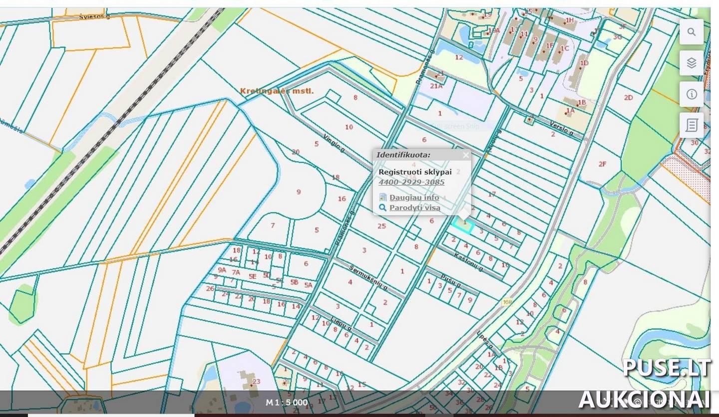 Žemės sklypas Sklypai Lazdynų g. 1, 96336 Kretingalė, Kretingalės sen., Klaipėdos r. sav. 1