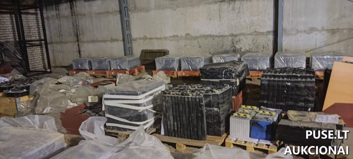 Švino akumuliatoriai (naudoti), svoris - 50 t Kitas turtas 1