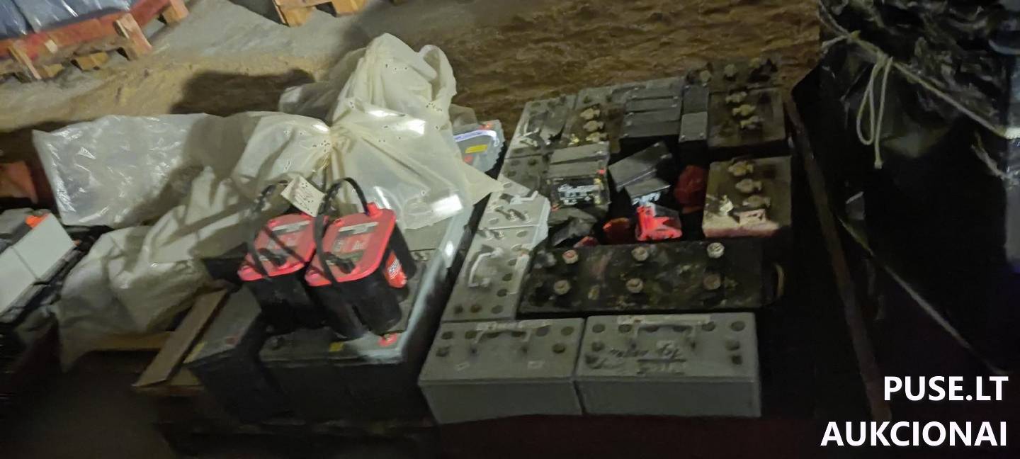 Švino akumuliatoriai (naudoti), svoris - 50 t Kitas turtas 4