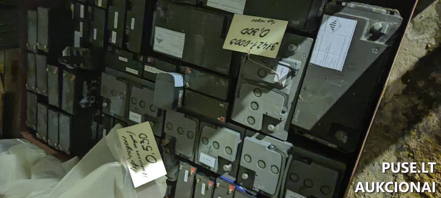 Švino akumuliatoriai (naudoti), svoris - 50 t Kitas turtas 5