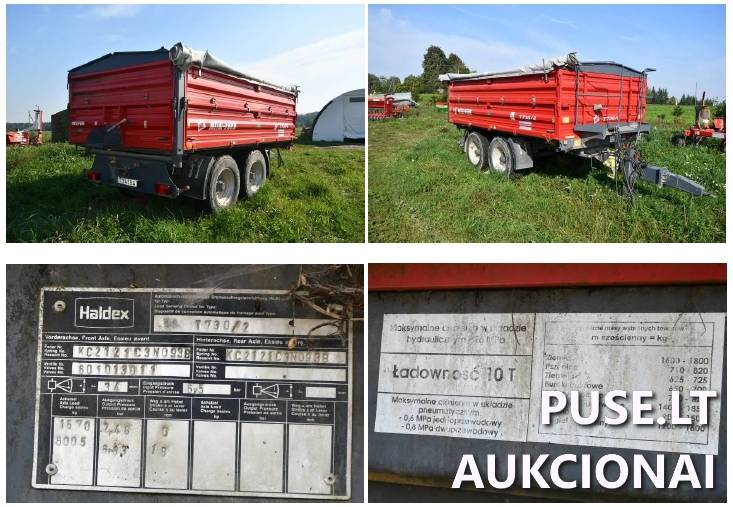 Traktoriaus puspriekabė Metal Fach T730/2 Traktoriai, savaeigės mašinos, priekabos, puspriekabės 1